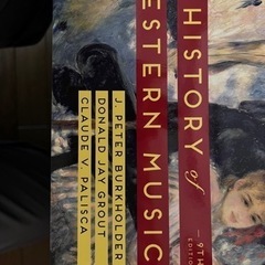 音楽学書　“A History of Western Music”