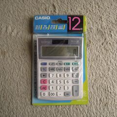 カシオ　ソーラー電卓　１２桁　【未使用品】