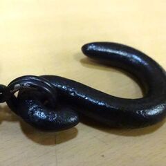 木村清五郎作 釚鎖弦道具 茶道具 釣釜道具鉄製 金工 大鐶 釣手・桐共箱付き 釣り釜セット P503 南鐐製品 裏千家 清雲  札幌市 白石区 東札幌