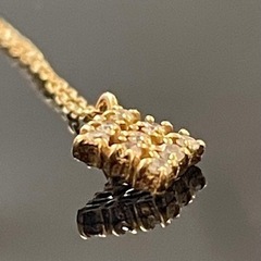 【超美品‼️】シエナ 天然ダイヤモンド9石(0.1カラット) K18 イエローゴールド レディースネックレス