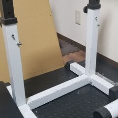 ベンチプレス　スクワットラック　バー＋プレート140kgセット＋その他（引取限定）【引き渡し先決定】