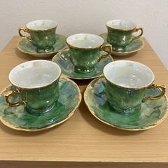 未使用　美品　MIYOSHI CHINA カップ&ソーサー　5客セット