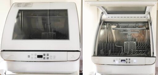 アクア 食器洗い機 ADW-GM1-W　洗剤試供品、かんたんガイド、ホース付