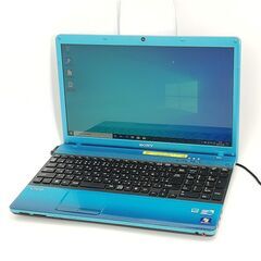 保証付 Wi-Fi有 15.5型 ノートパソコン SONY VPCEB28FJ ブルー 中古美品 Core i3 4GB DVDRW 無線 Bluetooth カメラ Windows10 Office 保証付 Wi-Fi有 15.5型 ノートパソコン SONY VPCEB28FJ ブルー 中古美