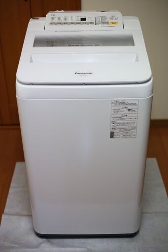 【2019年製】パナソニック 全自動洗濯機 Panasonic 7kg【NA-FA70H6-W】【付属品一部新品、クリーニング済み】