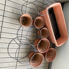 【取引中】🪴ガーデニング🪴　植木鉢スタンド・植木鉢・プランター