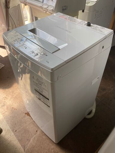 ☆中古￥13,000！【会員価格￥11,800】TOSHIBA　4.5kg洗濯機　家電　2019年製　AW-45M7型　【BG235】