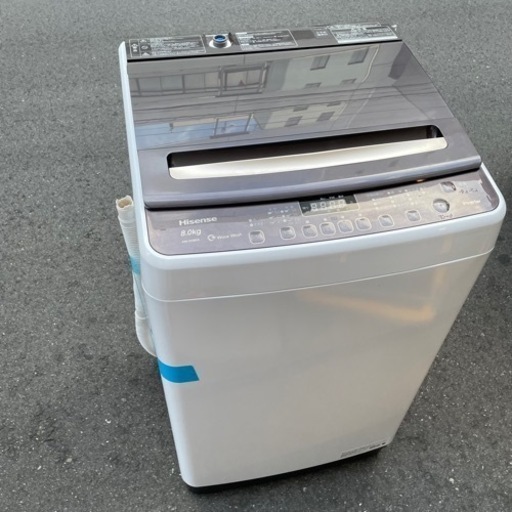 HISENSE 2020年製 8kg 電気洗濯機 HW-DG80A