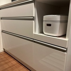 【ニトリ】キッチン収納/キッチンボード/食器棚　白