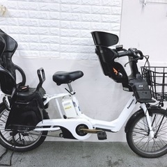 最大バッテリー20ah 人気度高いモデル　パナソニックギュットアニーズ　高年式　子供乗せ電動自転車