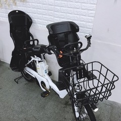 最大バッテリー20ah 人気度高いモデル　パナソニックギュットアニーズ　高年式　子供乗せ電動自転車