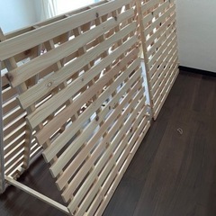 【最終値下げ！】ニトリ シングル 2つ折りヒノキすのこベッド 2個セット【使用歴1年】