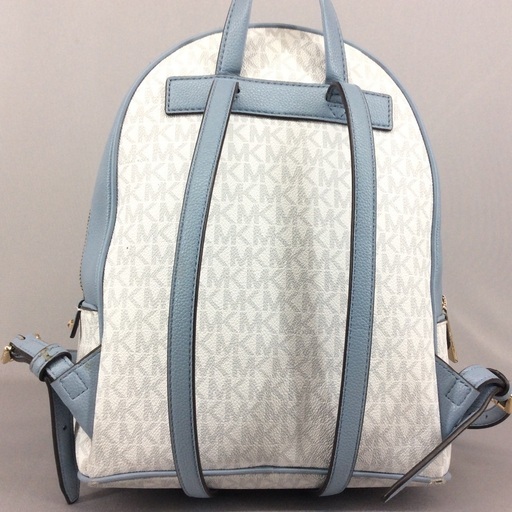 MK マイケルコース リュック ロゴマニア シグネチャー ライトブルー