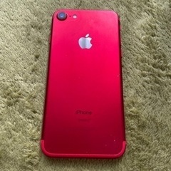 【ネット決済・配送可】iPhone7 red 128GB