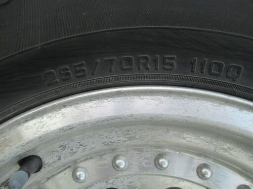 三菱ジープ(j53)・パジェロ用タイヤホイール　DUNLOP 265/70Ｒ15  15Ｘ7J ４本セット