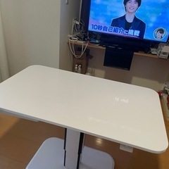 昇降式　リフトアップテーブル　引き出し付き