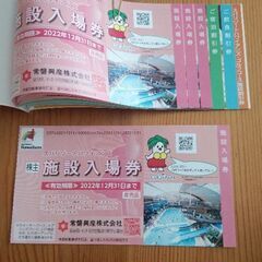 スパリゾートハワイアンズ　株主優待券１冊プラス１枚