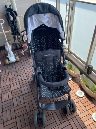 【値下げしました】DUOシティHOPII ブラック 二人乗りベビーカー