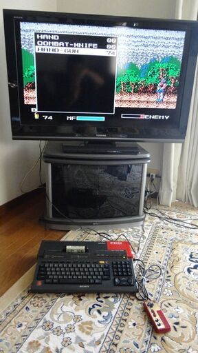 MSX2 HB-F1XD コンピューターゲーム　本体とソフト6本(JESUS、ザ・コックピット、オセロ、ラストハルマゲドン、太陽の神殿、死霊戦線）