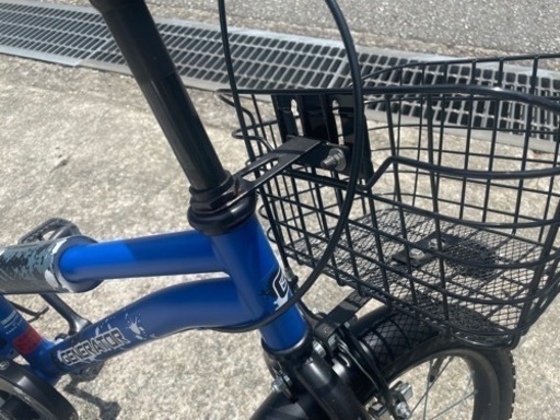 【値下げ】自転車 子供 ジェネレーターキッズE 18インチ イオンバイク 青 ブルー コマ無し　美品