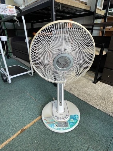 【リサイクルサービス八光　田上店】東芝   [リビング扇風機 ハイポジションタイプ ホルダー付きカードリモコン ブルー]F-LM75X-L