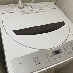 【ネット決済】8/22発送　SHARP洗濯機　2019年モデル　...