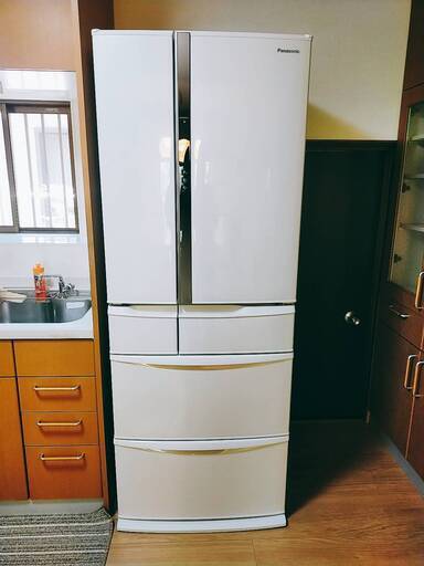 【超美品】パナソニック冷蔵庫 FVFタイプ 6ドア フレンチドア(観音開き) 451L NR-FVF458-W