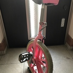 一輪車　ピンク