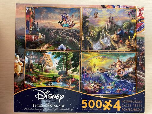 ディズニー 4種 パズル 500ピース 4 トーマス キンケード Azu 野方のパズルの中古あげます 譲ります ジモティーで不用品の処分