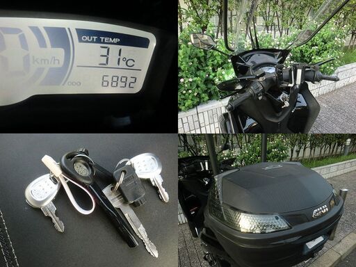 ★普通免許仕様トリシティ125ワイドトレッド 低走行6km台 ワイド付ルーフ ナックル＆レッグガード GIVIケース★東京/大田区【下取OK】 ☆普通免許仕様トリシティ125ワイドトレッド 低走行6km台 ワイド付