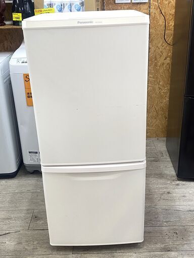 2019年製★Panasonic/パナソニック 2ドア 冷蔵庫 138L(冷凍44L/冷蔵94L) マットバニラホワイト NR-B14BW-W★買取帝国 志木店