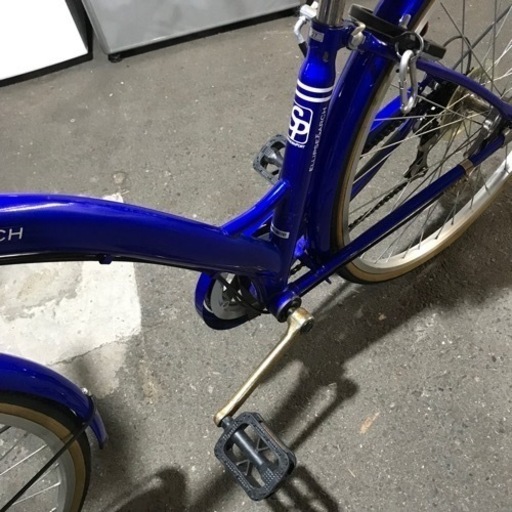 取引場所 南観音 K2207-987 コーナン 27インチシティサイクル 6段変速 サムライブルー【傷、サビ】