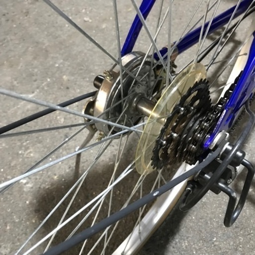 取引場所 南観音 K2207-987 コーナン 27インチシティサイクル 6段変速 サムライブルー【傷、サビ】