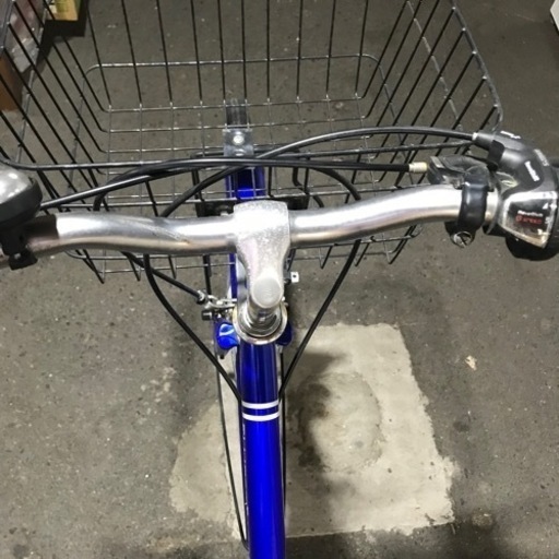 取引場所 南観音 K2207-987 コーナン 27インチシティサイクル 6段変速 サムライブルー【傷、サビ】