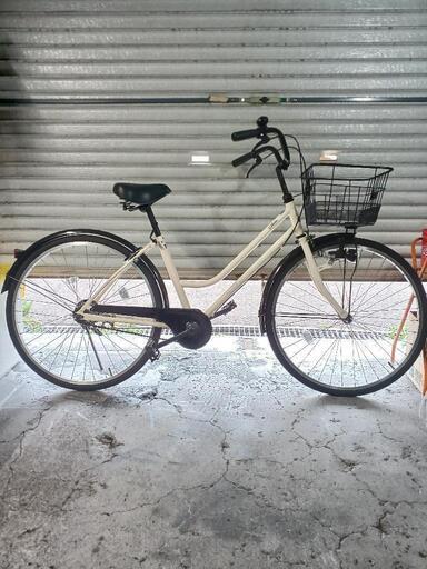 新品 16インチ ママチャリ SF-13 ホワイト 自転車 カゴ付き ペット