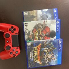 PS4本体＋オマケでゲーム3本とコントローラ1個