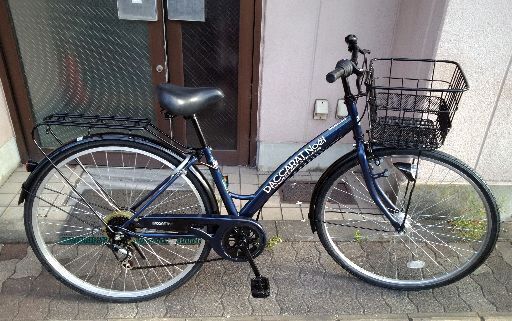 SAIMOTO]DACCARAT 27吋シティサイクル 外装6段/LEDオート/ネイビー