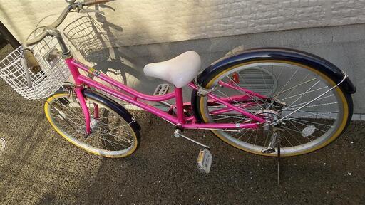 22インチ 小学生用自転車 ピンク オートライト 22インチ 子供用自転車