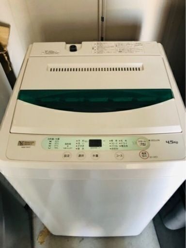 配送可能　2019年式　YAMADASELECT 4.5kg 全自動電気洗濯機 YWMT45G1