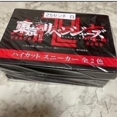 新品💚東京リベンジャーズ ハイカット スニーカー 25cm 白