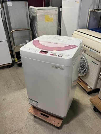 サービス大特価!! 激安6.0kg洗い!! SHARP 全自動電気洗濯機 ES-GE6A 2016年
