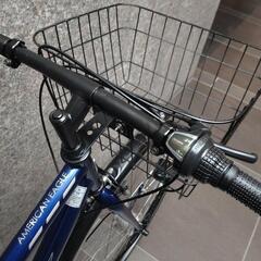 カゴ付クロスバイク🎵LEDオートライト✨6段変速❗美車😊🎵