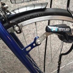 カゴ付クロスバイク🎵LEDオートライト✨6段変速❗美車😊🎵