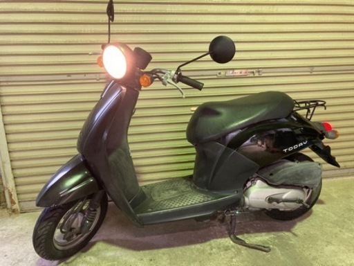 【売約済】美品 実働 BT新品 ホンダ AF61 トゥデイ 4スト原付 バイク スクーター 黒