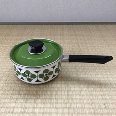 サンキ 未使用 琺瑯 片手鍋 直径17cm 昭和レトロ