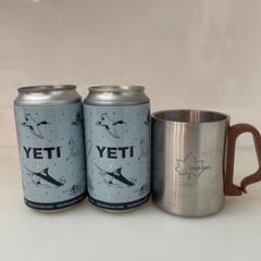 新品　YETI  の缶　ロゴスカップ