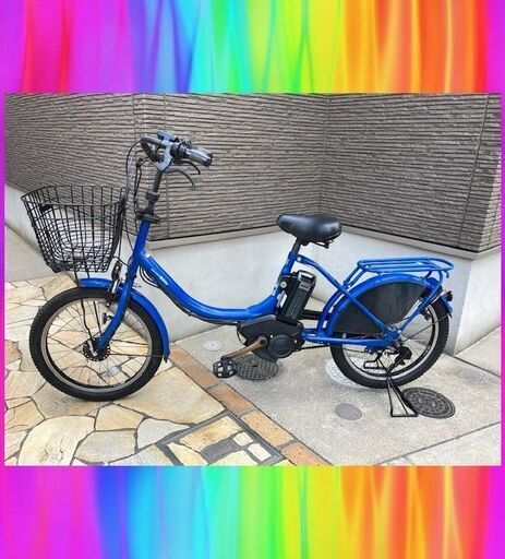 バッテリーほぼ新品！8.7AhYAMAHA　ヤマハ　パスバビー　 電動自転車　電動アシスト自転車　子供乗せ　3人乗り　20インチ　801r2