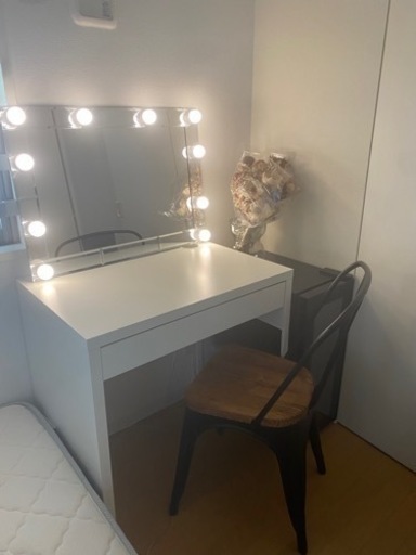IKEA ドレッサーセット 【テーブル、鏡、椅子】 - ドレッサー