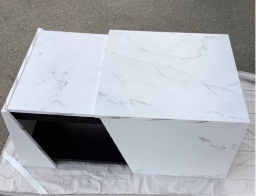 人気SALE】ローテーブル センターテーブル正方形 スライド収納 