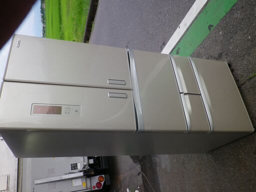 引取り歓迎◆東芝　6ドア冷凍冷蔵庫　500L　自動製氷付き　GR-E50FX（NC）　2012年生動作保証付き